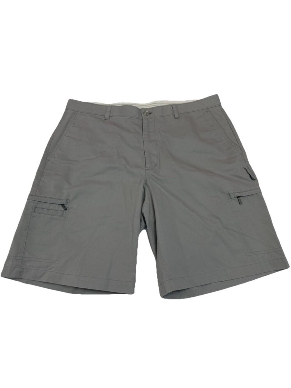 Greg Norman Tasso Elba Golf Shorts Mens 38 Gray Flat Front Performance Stretch